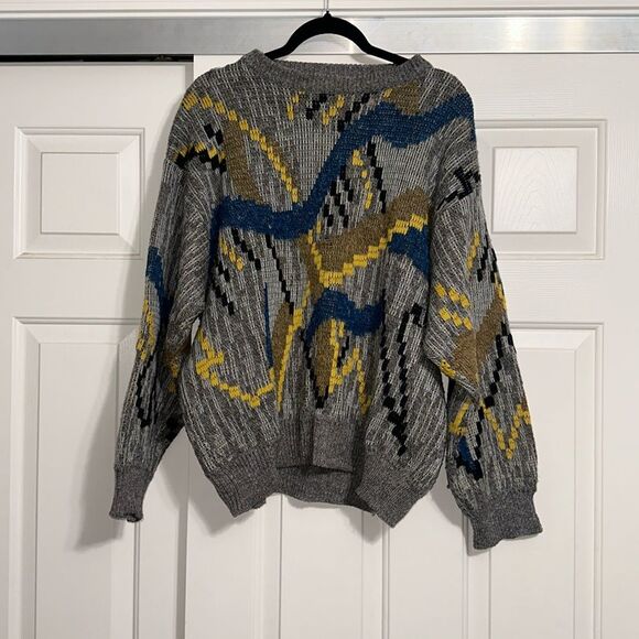 FIUME Men’s Vintage Coogi Style Sweater - Picture 1 of 4